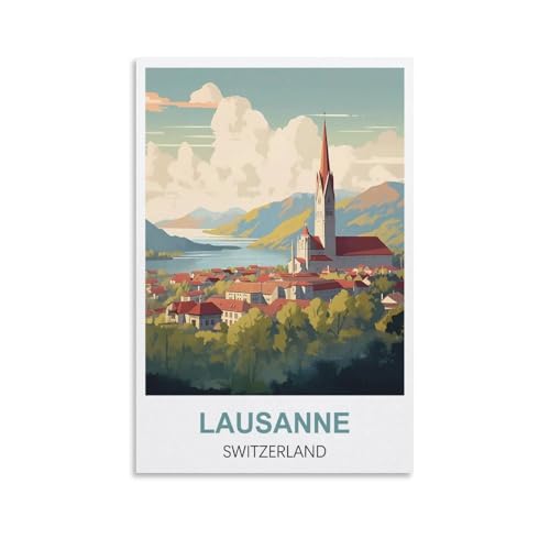 EZMLFA Ölgemälde-Set zum Selbermachen für Erwachsene und Kinder, Lausanne, Schweiz, Zahlen-Malset für Anfänger bis Fortgeschrittene, Sets enthalten Acrylfarben, Pinsel, 30 x 40 cm EZMLFA Ölgemälde-Set zum Selbermachen für Erwachsene und Kinder, Lausanne, Schweiz, Zahlen-Malset für Anfänger bis Fortgeschrittene, Sets enthalten Acrylfarben, Pinsel, 30 x 40 cm von EZMLFA