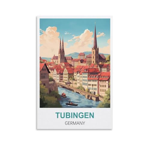 EZMLFA Ölgemälde-Set zum Selbermachen für Erwachsene und Kinder, Tübingen, Deutschland, Malen nach Zahlen-Set auf Leinwand für Erwachsene, Geschenk für neue Maler, DIY-Geschenke, 20 x 30 cm EZMLFA Ölgemälde-Set zum Selbermachen für Erwachsene und Kinder, Tübingen, Deutschland, Malen nach Zahlen-Set auf Leinwand für Erwachsene, Geschenk für neue Maler, DIY-Geschenke, 20 x 30 cm von EZMLFA