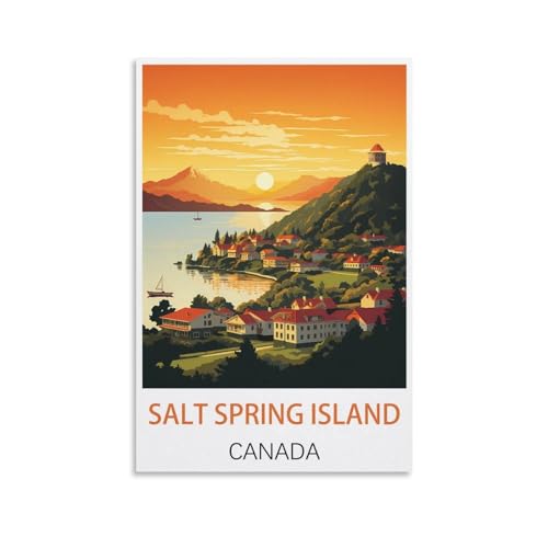 EZMLFA Ölgemälde zum Selbermachen, Malen nach Zahlen-Set, Salt Spring Island, Kanada, Acryl-Aquarell, Malen nach Zahlen für Kinder, Geschenk, Dekoration, 40 x 50 cm EZMLFA Ölgemälde zum Selbermachen, Malen nach Zahlen-Set, Salt Spring Island, Kanada, Acryl-Aquarell, Malen nach Zahlen für Kinder, Geschenk, Dekoration, 40 x 50 cm von EZMLFA