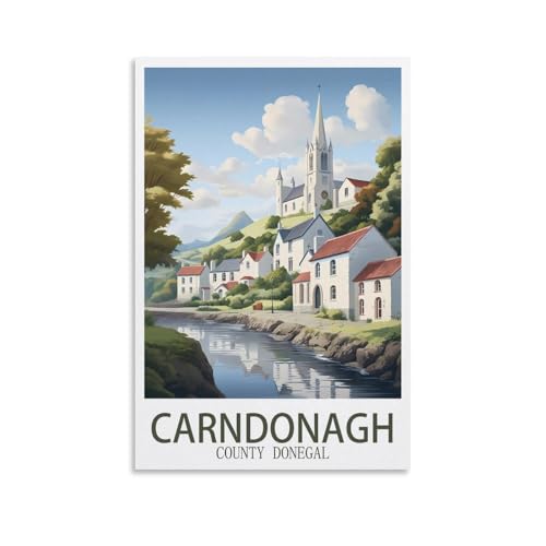 EZMLFA Rahmenloses Malen-nach-Zahlen-Set zum Selbermachen, Carndonagh County Donegals, mit Pinsel und Acrylfarben-Sets, Thema, digitales Wandkunstwerk für Zuhause, 20 x 30 cm EZMLFA Rahmenloses Malen-nach-Zahlen-Set zum Selbermachen, Carndonagh County Donegals, mit Pinsel und Acrylfarben-Sets, Thema, digitales Wandkunstwerk für Zuhause, 20 x 30 cm von EZMLFA