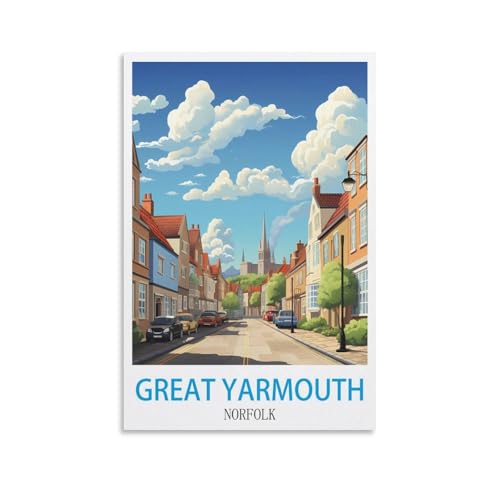 EZMLFA Rahmenloses Malen-nach-Zahlen-Set zum Selbermachen, Great Yarmouth Norfolks, mit Pinsel und Acrylfarben-Set, Thema, digitales Wandbild für Zuhause, 50 x 60 cm EZMLFA Rahmenloses Malen-nach-Zahlen-Set zum Selbermachen, Great Yarmouth Norfolks, mit Pinsel und Acrylfarben-Set, Thema, digitales Wandbild für Zuhause, 50 x 60 cm von EZMLFA
