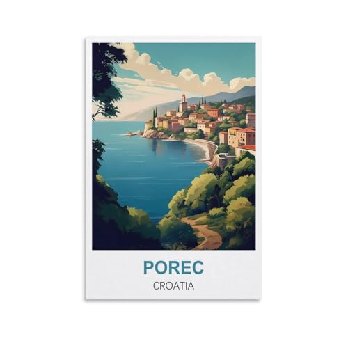 EZMLFA Rahmenloses Malen-nach-Zahlen-Set zum Selbermachen, Porec, Kroatien, mit Pinsel und Acrylfarben-Set, Thema, digitales Wandbild für Zuhause, 20 x 30 cm EZMLFA Rahmenloses Malen-nach-Zahlen-Set zum Selbermachen, Porec, Kroatien, mit Pinsel und Acrylfarben-Set, Thema, digitales Wandbild für Zuhause, 20 x 30 cm von EZMLFA