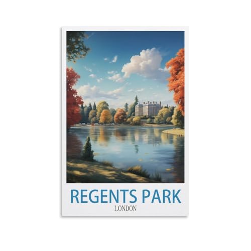 EZMLFA Rahmenloses Malen-nach-Zahlen-Set zum Selbermachen, Regents Park London, mit Pinsel und Acrylfarben-Sets, Thema, digitales Wandkunstwerk für Zuhause, 30 x 40 cm EZMLFA Rahmenloses Malen-nach-Zahlen-Set zum Selbermachen, Regents Park London, mit Pinsel und Acrylfarben-Sets, Thema, digitales Wandkunstwerk für Zuhause, 30 x 40 cm von EZMLFA