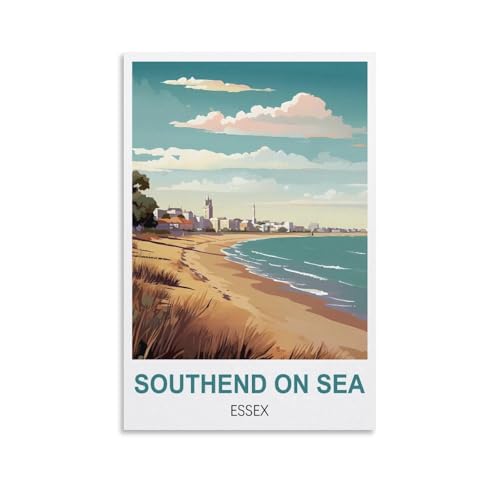 Malen nach Zahlen, Southend-on-Sea, Essex, DIY-Malen-nach-Zahlen-Kits, Ölfarbe, Zeichnung, Leinwand, Heimdekoration, Geschenk, 40 x 50 cm Malen nach Zahlen, Southend-on-Sea, Essex, DIY-Malen-nach-Zahlen-Kits, Ölfarbe, Zeichnung, Leinwand, Heimdekoration, Geschenk, 40 x 50 cm von EZMLFA