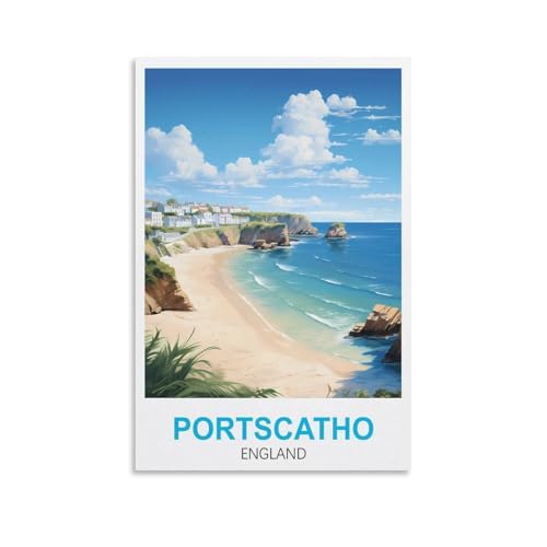 Malen nach Zahlen-Set zum Selbermachen, Portscatho England, für Erwachsene, Anfänger, Leinwand, Acryl, Kunsthandwerk für Zuhause, Wanddekoration, Zeichnen, 50 x 60 cm Malen nach Zahlen-Set zum Selbermachen, Portscatho England, für Erwachsene, Anfänger, Leinwand, Acryl, Kunsthandwerk für Zuhause, Wanddekoration, Zeichnen, 50 x 60 cm von EZMLFA