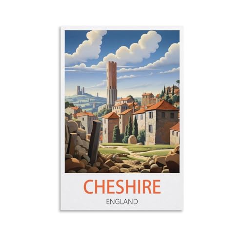 Malen nach Zahlen für Erwachsene, Cheshire, England, DIY-Ölgemälde-Set, Malen nach Zahlen, Zeichnen auf Leinwand, Kunst, Heimdekoration, Geschenke, 20 x 30 cm Malen nach Zahlen für Erwachsene, Cheshire, England, DIY-Ölgemälde-Set, Malen nach Zahlen, Zeichnen auf Leinwand, Kunst, Heimdekoration, Geschenke, 20 x 30 cm von EZMLFA