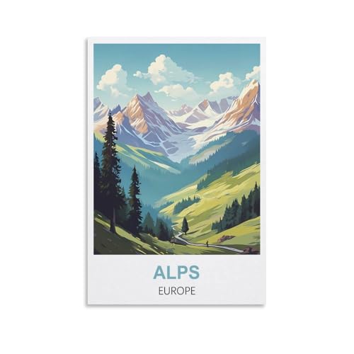 Malen nach Zahlen für Erwachsene, Landschaft, Alpen, Europa, DIY-Ölgemälde-Set, Malen nach Zahlen, Zeichnen auf Leinwand, Kunst, Heimdekoration, Geschenke, 50 x 60 cm Malen nach Zahlen für Erwachsene, Landschaft, Alpen, Europa, DIY-Ölgemälde-Set, Malen nach Zahlen, Zeichnen auf Leinwand, Kunst, Heimdekoration, Geschenke, 50 x 60 cm von EZMLFA