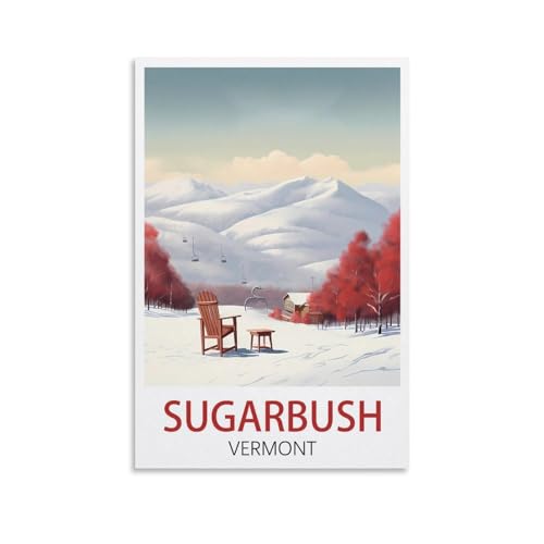 Malen nach Zahlen für Erwachsene, Landschaft Sugarbush, Vermont, DIY-Ölgemälde-Set, Malen nach Zahlen, Zeichnen auf Leinwand, Kunst, Heimdekoration, Geschenke, 40 x 50 cm von EZMLFA