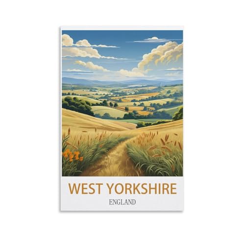 Malen nach Zahlen für Erwachsene, West Yorkshire, England, DIY-Ölgemälde-Set, Malen nach Zahlen, Zeichnen auf Leinwand, Kunst, Heimdekoration, Geschenke, 30 x 40 cm Malen nach Zahlen für Erwachsene, West Yorkshire, England, DIY-Ölgemälde-Set, Malen nach Zahlen, Zeichnen auf Leinwand, Kunst, Heimdekoration, Geschenke, 30 x 40 cm von EZMLFA