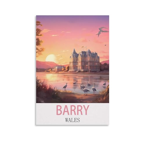 Ölgemälde-Set zum Selbermachen für Erwachsene und Kinder, Barry Wales Zahlen-Malset für Anfänger bis Fortgeschrittene, Sets enthalten Acrylfarben und Pinsel, 40 x 50 cm von EZMLFA