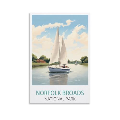 Ölgemälde-Set zum Selbermachen für Erwachsene und Kinder, Norfolk Broads National Park, Zahlen-Malset für Anfänger bis Fortgeschrittene, Sets enthalten Acrylfarben, Pinsel, 30 x 40 cm Ölgemälde-Set zum Selbermachen für Erwachsene und Kinder, Norfolk Broads National Park, Zahlen-Malset für Anfänger bis Fortgeschrittene, Sets enthalten Acrylfarben, Pinsel, 30 x 40 cm von EZMLFA