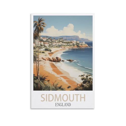 Ölgemälde zum Selbermachen, Malen nach Zahlen-Set, Sidmouth, England, Acryl-Aquarell, Malen nach Zahlen für Kinder, Geschenk, Dekoration, 50 x 60 cm Ölgemälde zum Selbermachen, Malen nach Zahlen-Set, Sidmouth, England, Acryl-Aquarell, Malen nach Zahlen für Kinder, Geschenk, Dekoration, 50 x 60 cm von EZMLFA