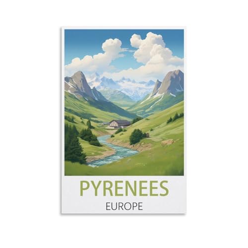 Rahmenloses Malen-nach-Zahlen-Set zum Selbermachen, Pyrenäen, Europa, mit Pinsel und Acrylfarben-Set, Thema, digitales Wandbild für Zuhause, 30 x 40 cm Rahmenloses Malen-nach-Zahlen-Set zum Selbermachen, Pyrenäen, Europa, mit Pinsel und Acrylfarben-Set, Thema, digitales Wandbild für Zuhause, 30 x 40 cm von EZMLFA