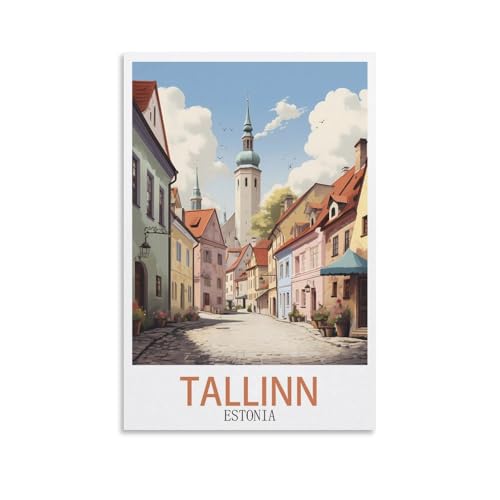 Rahmenloses Malen-nach-Zahlen-Set zum Selbermachen, Tallinn, Estland, mit Pinsel und Acrylfarben-Set, Thema, digitales Wandbild für Zuhause, 30 x 40 cm Rahmenloses Malen-nach-Zahlen-Set zum Selbermachen, Tallinn, Estland, mit Pinsel und Acrylfarben-Set, Thema, digitales Wandbild für Zuhause, 30 x 40 cm von EZMLFA