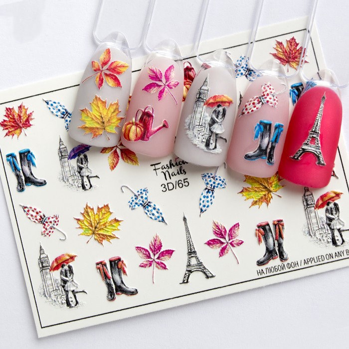 3D Nagel Aufkleber, Transfers, Nail Art, Mini Wassertransfer, Party Favor, Weihnachtsdekoration - Herbst in Paris Und London 3D Nagel Aufkleber, Transfers, Nail Art, Mini Wassertransfer, Party Favor, Weihnachtsdekoration - Herbst in Paris Und London von EZNailsStore
