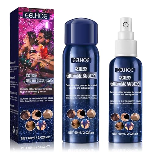 Glitzer Spray Haare Und Körper,Body Glitter Spray,Glitzerspray Für Haare Und Kleidung,Glitzer Haarspray, Glitzerspray Körper Für Haare Körper Kleidung, Glitter Spray Haare,60ml Glitzer Spray Haare Und Körper,Body Glitter Spray,Glitzerspray Für Haare Und Kleidung,Glitzer Haarspray, Glitzerspray Körper Für Haare Körper Kleidung, Glitter Spray Haare,60ml von EZOULUOBA