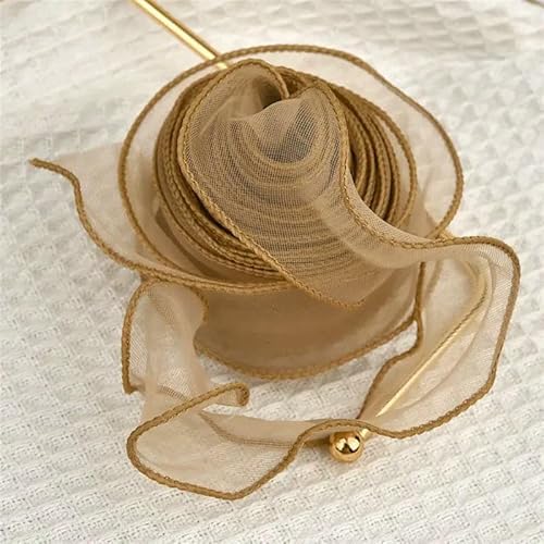 10 m/2,2 m Fischschwanz-Garn Organzaband für DIY Schleife Haar Ornament Blumenstrauß Geschenkverpackung Wellenseide Organzabänder Spitzenstoff 10 m/2,2 m Fischschwanz-Garn Organzaband für DIY Schleife Haar Ornament Blumenstrauß Geschenkverpackung Wellenseide Organzabänder Spitzenstoff von EZVFIRPDFZ