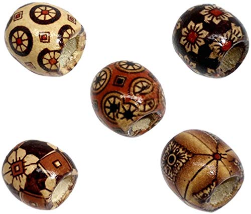 100 Stück 10 mm natürlich lackierte Holzperlen rund lose Holzperlen für Schmuckherstellung, Basteln, Haare, DIY, Makramee, Rosenkranz, Armband, Halskette 100 Stück 10 mm natürlich lackierte Holzperlen rund lose Holzperlen für Schmuckherstellung, Basteln, Haare, DIY, Makramee, Rosenkranz, Armband, Halskette von EZVFIRPDFZ
