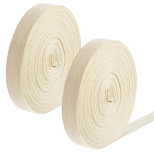 2 Baumwollband, 30 m, 20 mm, Fischgrätenband, Schrägband, natürliche Baumwolle, Gurtband, Baumwollband, Wimpelkette zum Nähen, Schneidern, Änderungen, DIY Handwerk 2 Baumwollband, 30 m, 20 mm, Fischgrätenband, Schrägband, natürliche Baumwolle, Gurtband, Baumwollband, Wimpelkette zum Nähen, Schneidern, Änderungen, DIY Handwerk von EZVFIRPDFZ