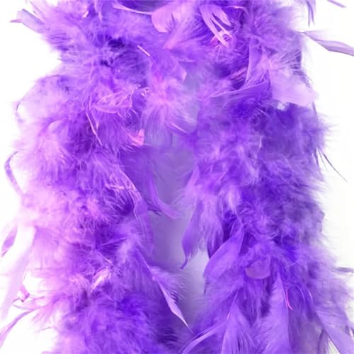 2 m superdicke Truthahnfederboa, 80 g, für Kleidung, Gras, Boas, Kleid, Federn, Rosarot 2 m superdicke Truthahnfederboa, 80 g, für Kleidung, Gras, Boas, Kleid, Federn, Rosarot von EZVFIRPDFZ
