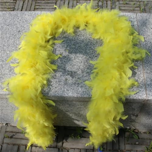 2 m superdicke Truthahnfederboa, 80 g, für Kleidung, Gras, Boas, Kleid, Federn, Rosarot 2 m superdicke Truthahnfederboa, 80 g, für Kleidung, Gras, Boas, Kleid, Federn, Rosarot von EZVFIRPDFZ