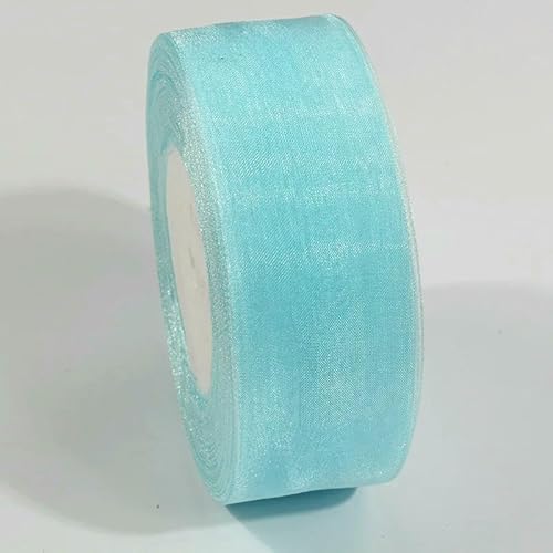 Durchsichtiges Chiffonband, 10 mm, 20 mm, Organza-Satinbänder für Geschenkverpackungen, Hochzeitssträuße, Party-Kranz, DIY, Spitzenstoff, 9,1 m von EZVFIRPDFZ