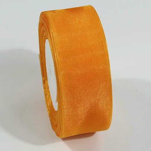 Durchsichtiges Chiffonband, 10 mm, 20 mm, Organza-Satinbänder für Geschenkverpackungen, Hochzeitssträuße, Party-Kranz, DIY, Spitzenstoff, 9,1 m von EZVFIRPDFZ