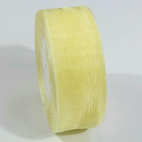 Durchsichtiges Chiffonband, 10 mm, 20 mm, Organza-Satinbänder für Geschenkverpackungen, Hochzeitssträuße, Party-Kranz, DIY, Spitzenstoff, 9,1 m von EZVFIRPDFZ
