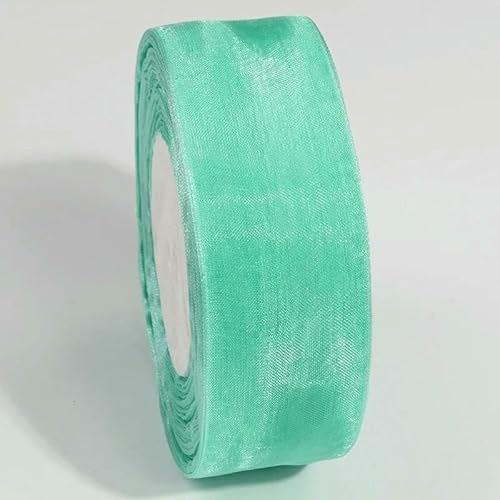 Durchsichtiges Chiffonband, 10 mm, 20 mm, Organza-Satinbänder für Geschenkverpackungen, Hochzeitssträuße, Party-Kranz, DIY, Spitzenstoff, 9,1 m von EZVFIRPDFZ