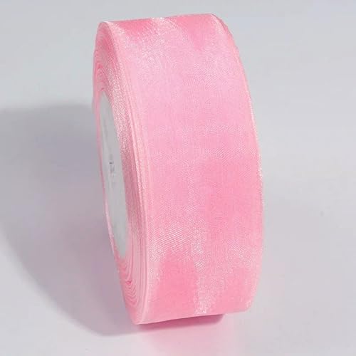 Durchsichtiges Chiffonband, 10 mm, 20 mm, Organza-Satinbänder für Geschenkverpackungen, Hochzeitssträuße, Party-Kranz, DIY, Spitzenstoff, 9,1 m von EZVFIRPDFZ