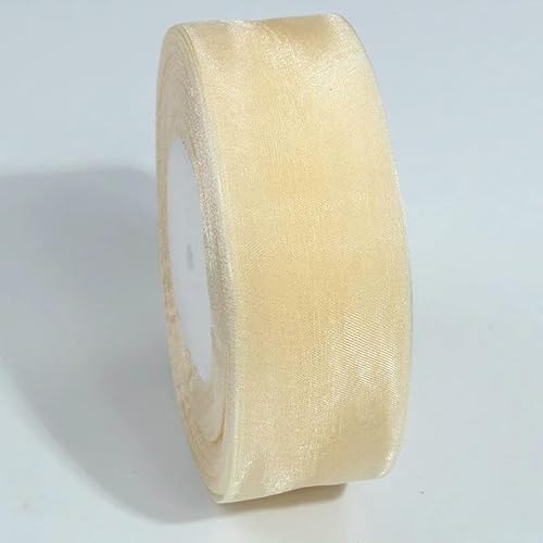 Durchsichtiges Chiffonband, 10 mm, 20 mm, Organza-Satinbänder für Geschenkverpackungen, Hochzeitssträuße, Party-Kranz, DIY, Spitzenstoff, 9,1 m von EZVFIRPDFZ