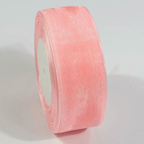 Durchsichtiges Chiffonband, 10 mm, 20 mm, Organza-Satinbänder für Geschenkverpackungen, Hochzeitssträuße, Party-Kranz, DIY, Spitzenstoff, 9,1 m von EZVFIRPDFZ