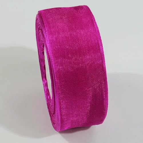 Durchsichtiges Chiffonband, Organza-Satinbänder für Geschenkverpackungen, Dekoration, Hochzeitssträuße, Party-Kranz, Spitzenstoff, 9,1 m Durchsichtiges Chiffonband, Organza-Satinbänder für Geschenkverpackungen, Dekoration, Hochzeitssträuße, Party-Kranz, Spitzenstoff, 9,1 m von EZVFIRPDFZ