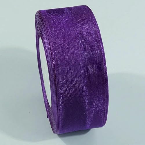 Durchsichtiges Chiffonband, Organza-Satinbänder für Geschenkverpackungen, Dekoration, Hochzeitssträuße, Partykranz, Spitzenstoff, 9,1 m Durchsichtiges Chiffonband, Organza-Satinbänder für Geschenkverpackungen, Dekoration, Hochzeitssträuße, Partykranz, Spitzenstoff, 9,1 m von EZVFIRPDFZ