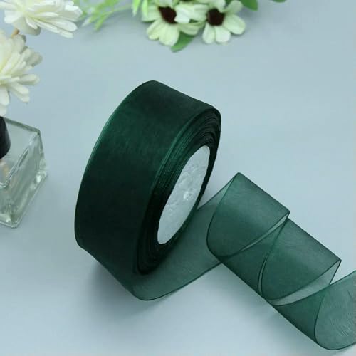 Durchsichtiges Chiffonband, Organzabänder für Geschenkverpackungen, Hochzeitsdekoration, Blumensträuße, Partykranz, Bastelarbeiten, 45,7 m Durchsichtiges Chiffonband, Organzabänder für Geschenkverpackungen, Hochzeitsdekoration, Blumensträuße, Partykranz, Bastelarbeiten, 45,7 m von EZVFIRPDFZ