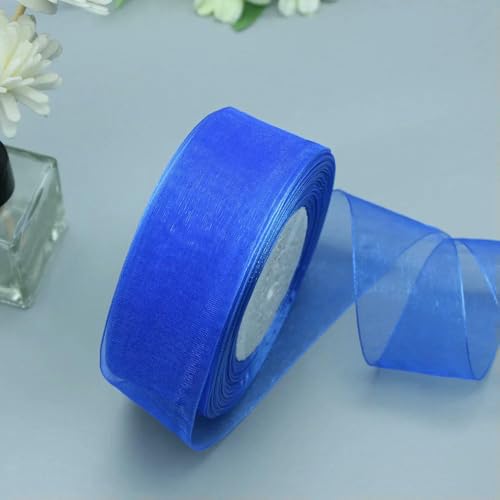 Durchsichtiges Chiffonband, Organzabänder für Geschenkverpackungen, Hochzeitsdekoration, Blumensträuße, Partykranz, Bastelarbeiten, 45,7 m Durchsichtiges Chiffonband, Organzabänder für Geschenkverpackungen, Hochzeitsdekoration, Blumensträuße, Partykranz, Bastelarbeiten, 45,7 m von EZVFIRPDFZ