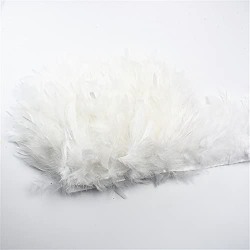 Fransenband mit Türkei-Federn, 12,7–15,2 cm, Türkei-Federn, Besatz, Rock, Kleid, Federdekoration, DIY von EZVFIRPDFZ