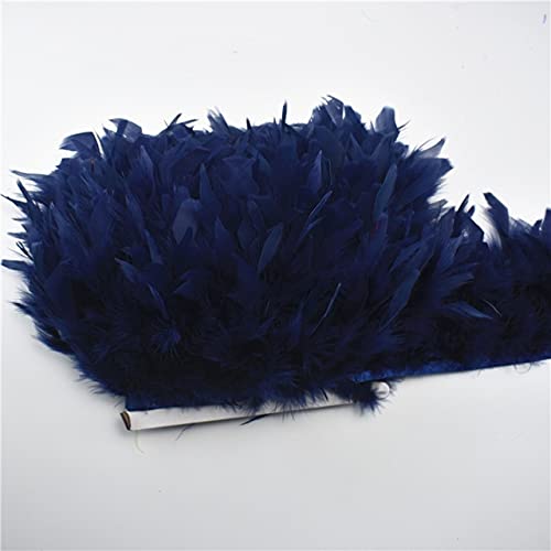 Fransenband mit Türkei-Federn, 12,7–15,2 cm, Türkei-Federn, Besatz, Rock, Kleid, Federdekoration, DIY von EZVFIRPDFZ