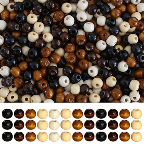 Holzperlen für Makramee, Rosenkranz, Armband, Schmuckherstellung, Naturbraun, Naturbraun, 1000 Stück Holzperlen für Makramee, Rosenkranz, Armband, Schmuckherstellung, Naturbraun, Naturbraun, 1000 Stück von EZVFIRPDFZ