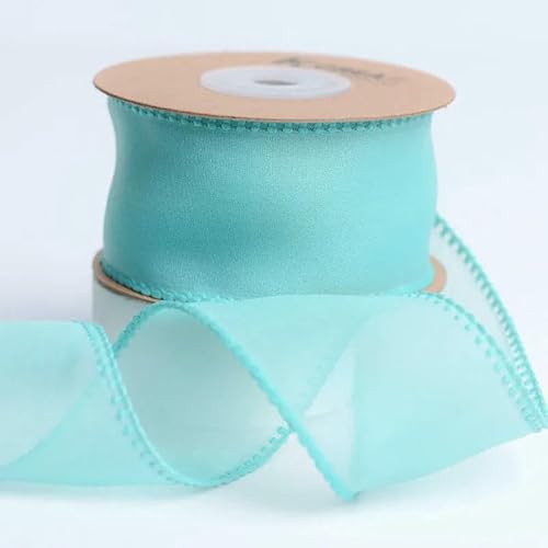 Organzaband, handgefertigt, 9,1 m, DIY-Zubehör, Mädchen, Haarspangen, Schleife, Satin, Gaze, Voile, Paspelband von EZVFIRPDFZ