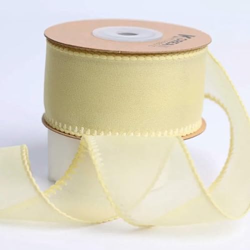 Organzaband, handgefertigt, 9,1 m, DIY-Zubehör, Mädchen, Haarspangen, Schleife, Satin, Gaze, Voile, Paspelband Organzaband, handgefertigt, 9,1 m, DIY-Zubehör, Mädchen, Haarspangen, Schleife, Satin, Gaze, Voile, Paspelband von EZVFIRPDFZ