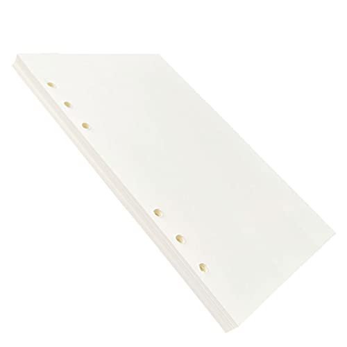 A5-Nachfüllpapier, A5, blanko, 6 Löcher, lose Blätter, gelochtes Papier, 80 Blatt/160 Seiten, Tagebuch, Planer, Einlegepapier A5-Nachfüllpapier, A5, blanko, 6 Löcher, lose Blätter, gelochtes Papier, 80 Blatt/160 Seiten, Tagebuch, Planer, Einlegepapier von EZZLife