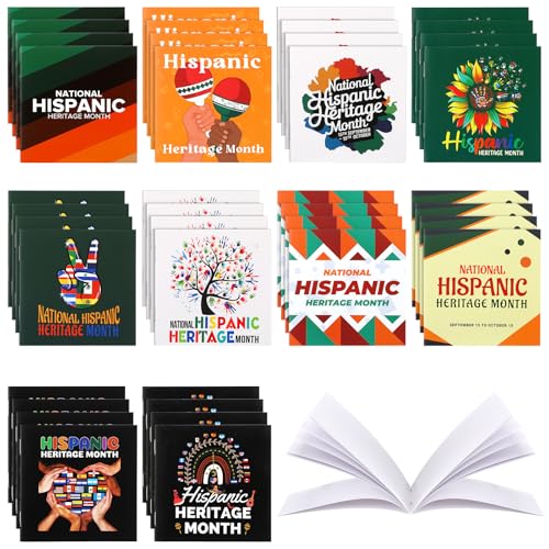 Eaasty Hispanic Heritage Monatsnotizblöcke, 60 Stück, nationale lateinamerikanische Partygeschenke, spanischsprachige Länder, Geschenke für Kinder, Schule, Büro, Geschenk, Partyzubehör (klassischer Eaasty Hispanic Heritage Monatsnotizblöcke, 60 Stück, nationale lateinamerikanische Partygeschenke, spanischsprachige Länder, Geschenke für Kinder, Schule, Büro, Geschenk, Partyzubehör (klassischer von Eaasty