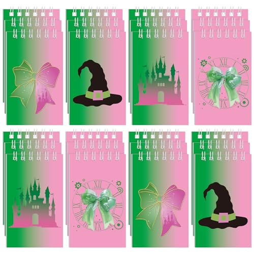 Eaasty Mini-Notizbücher mit Hexenmotiv, für Jungen, Mädchen, Klassenzimmer, Geburtstag, Büro, Party, Geschenke, Anime-Thema, Grün, Rosa, 24 Stück Eaasty Mini-Notizbücher mit Hexenmotiv, für Jungen, Mädchen, Klassenzimmer, Geburtstag, Büro, Party, Geschenke, Anime-Thema, Grün, Rosa, 24 Stück von Eaasty
