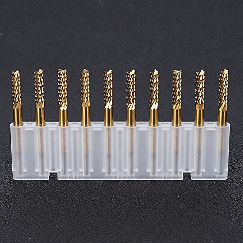 10pcs 3,175 Mm Carbid -Endmühle, CNC -Gravur von Titanschicht für PCB, Holz, Metall 10pcs 3,175 Mm Carbid -Endmühle, CNC -Gravur von Titanschicht für PCB, Holz, Metall von Eacam