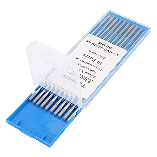 10pcs WC20 Cerium Wolfram -Tig -Elektroden Edelstahl Kohlenstoffstahlschweißkit (3,2 mm*150 mm) von Eacam