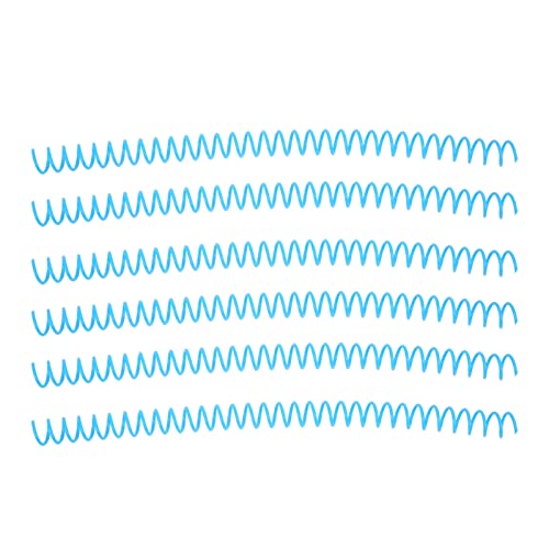20pcs Spiralbindungsspule, Große Kapazität 30 Löcher 13mm Durchmesser Kit für Büro, Klassenzimmer, Bibliothek (Blau) von Eacam