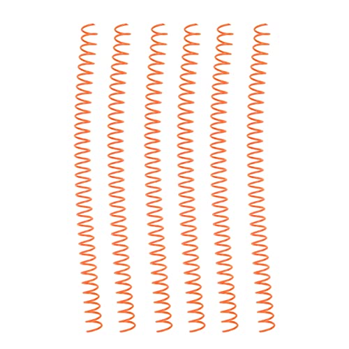 20pcs Spiralbindungsspule, Große Kapazität 30 Löcher 13mm Durchmesser Kit für Büro, Klassenzimmer, Bibliothek (Orange) von Eacam