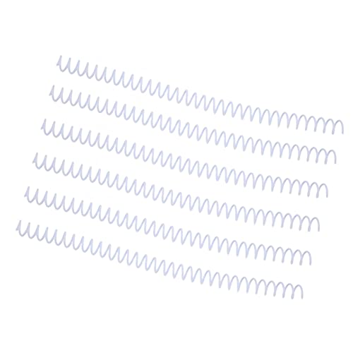 20pcs Spiralbindungsspule, Große Kapazität 30 Löcher 13mm Durchmesser Kit für Büro, Klassenzimmer, Bibliothek (Weiß) von Eacam
