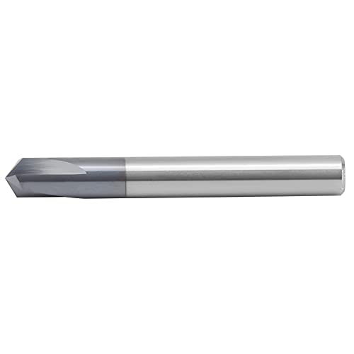 3-Flute-Kammernschneiderbohrmaschine, Wolframstahl, 120 °, CNC-Schallendmühlenwerkzeug, für Aluminium- und Kupferfräsen-Cutter-Werkzeuge, Gravur, 6 Stile Erhältlich (D6*120 ° 50l) von Eacam